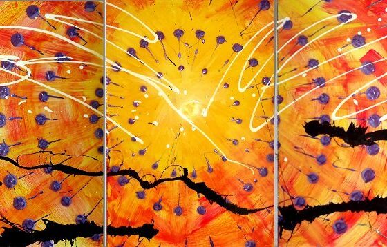 Abstract Painting by Artist John Vargo - Sunset on Tap October 2014