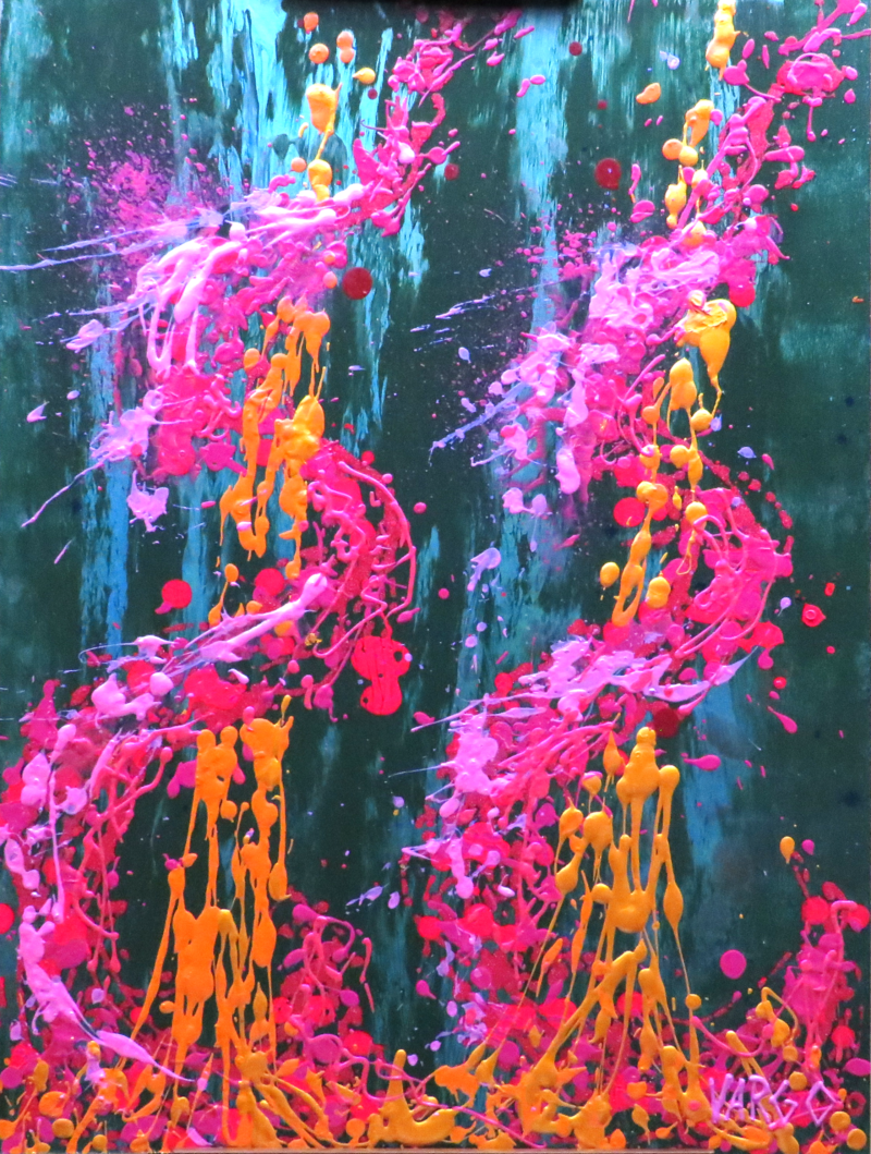 Twin Flames - Acrylic Painting by Artist John Vargo July 2023 Wichita, KS